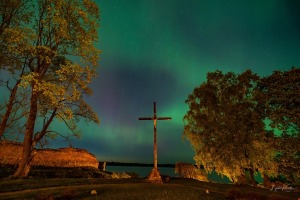 Burvīgo ziemeļblāzmu Ludzā piefiksēja fotogrāfe Ligita Karvele - Foto