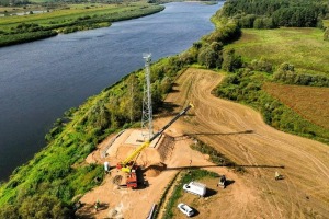 Baltkrievijas robežas infrastruktūras izbūve sauszemes posmos tuvojas noslēgumam - Foto