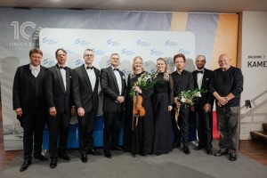 Liepājas simfoniskais orķestris īpašā koncertā godina komponistu Pēteri Vasku 80 gadu jubilejā - Foto