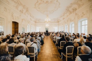 Liepājas Simfoniskā orķestra vasaras koncertā Rundālē klausītāji bauda Mocarta un Bēthovena šedevrus - Foto