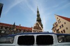 Live Riga PRO Drift automobiļi no Biķerniekiem ierodas Rīgas centrā