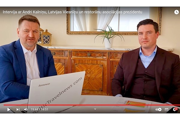 Video intervija ar Andri Kalniņu, Latvijas Viesnīcu un restorānu asociācijas prezidentu