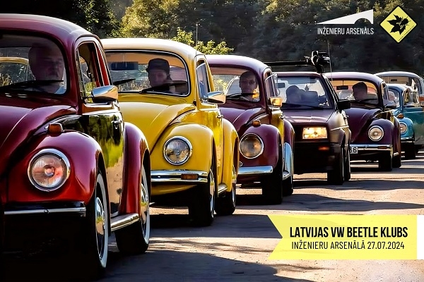 «Vaboles» lido uz Latgali! Latvijas «VW Beetle» klubs aicina uz Inženieru arsenālu