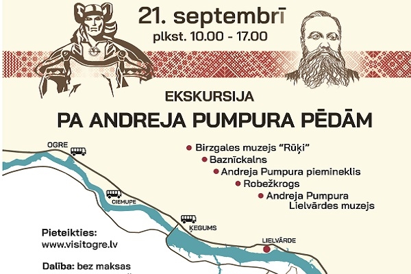 Dodies ekskursijā «Pa Andreja Pumpura pēdām»