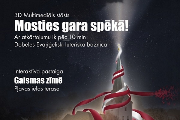 17. un 18. novembrī Dobelē 18 reizes varēs piedzīvot 3D Multimediālu stāstu «Mosties gara spēkā»