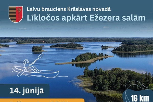 Krāslava aicina aktīvos ceļotājus uz laivu braucienu