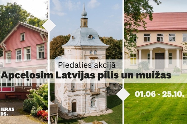 Iepazīsti Valmieras novada muižas Latvijas piļu un muižu apceļošanas akcijā