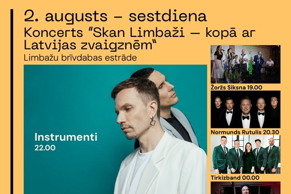 Jūlija beigās Limbažu pilsētas svētki 800 + 2