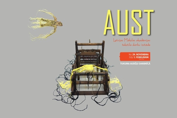 Tukuma Audēju darbnīcā būs skatāma Latvijas Mākslas akadēmijas tekstila darbu izstāde «Aust!»