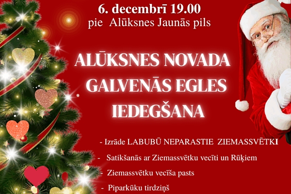 Alūksnes novada galvenās egles iedegšana