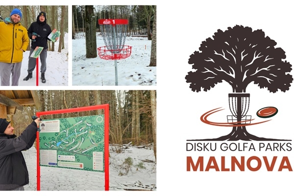 Ludzas novada Malnavā izveidota moderna atpūtas un sporta infrastruktūra - disku golfa parks «Malnova»