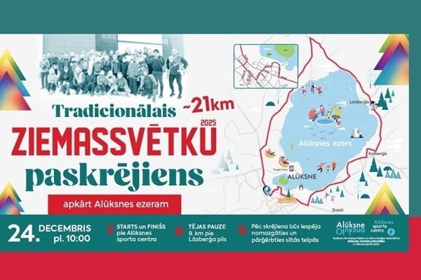 Ziemassvētkos- tradicionāli apkārt Alūksnes ezeram