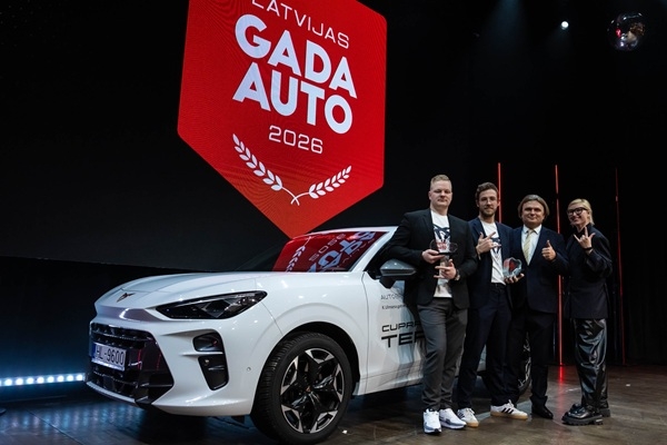 «Latvijas Gada auto 2026» konkursā uzvarējusi iepriekš laurus neplūkusi auto marka