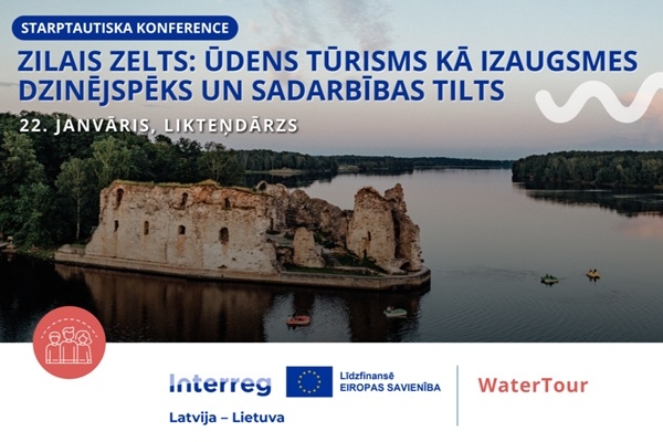 Likteņdārzā notiks starptautiska ūdens tūrisma konference par nozares attīstību Latvijā un Lietuvā
