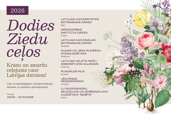 «Ziedu ceļos 2026» aicina iepazīt Latvijas skaistākos ziedošos dārzus
