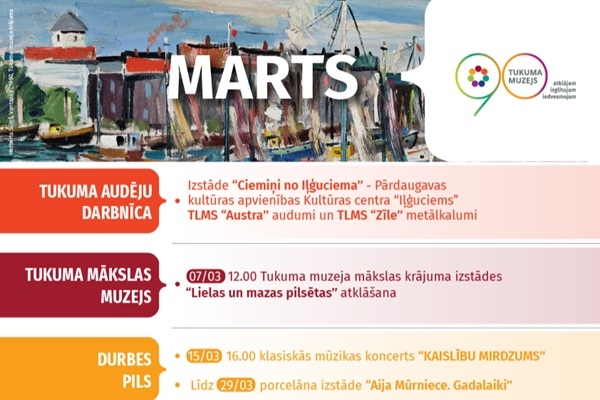 Tukuma muzeja aktualitātes martā