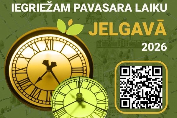Piedalies izzinošā foto orientēšanās aktivitātē «Iegriežam pavasara laiku Jelgavā»