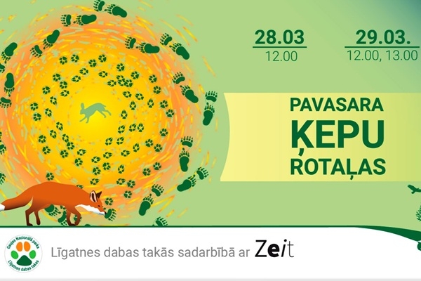 Aicina uz pavasara ķepu rotaļām Līgatnes dabas takās