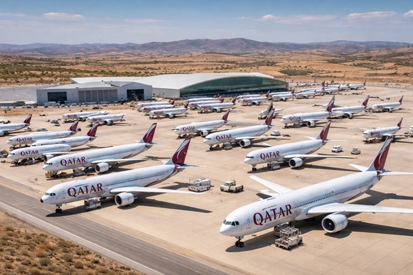 Lidosta tuksnesī - Teruela uzņem desmitiem lidmašīnu no kara skartajām valstīm