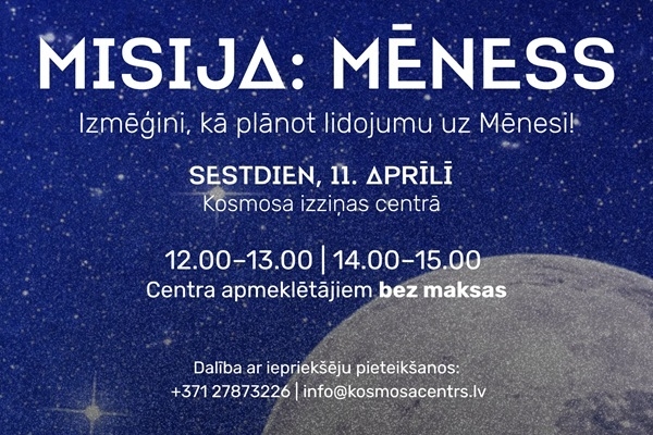 Kosmosa izziņas centrs aicina izprast Artemis II misiju un stiprināt kritisko domāšanu