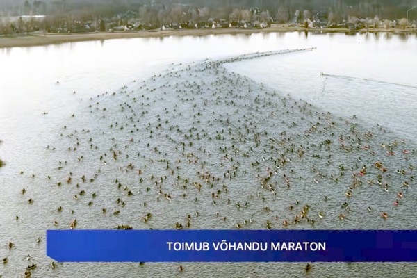 Igaunijas Vehandu maratonā piedalījās vairāk nekā 1000 komandu (video)
