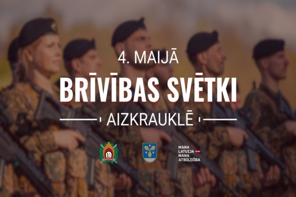 Aizkrauklē šodien notiek militārā parāde