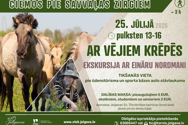 Jelgava: Ekskursija pie savvaļas zirgiem