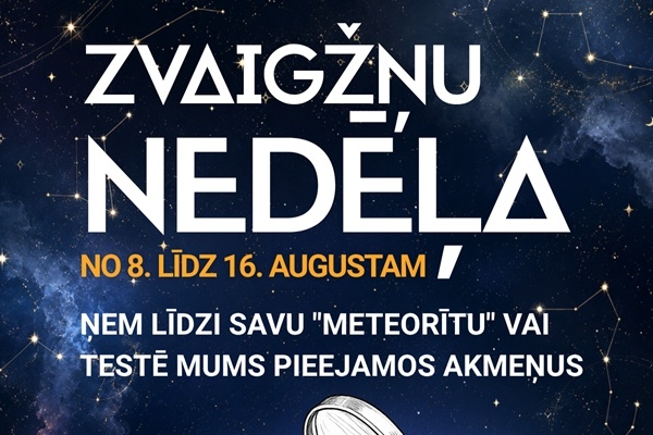 Kosmosa izziņas centrā norisināsies «Zvaigžņu nedēļa»