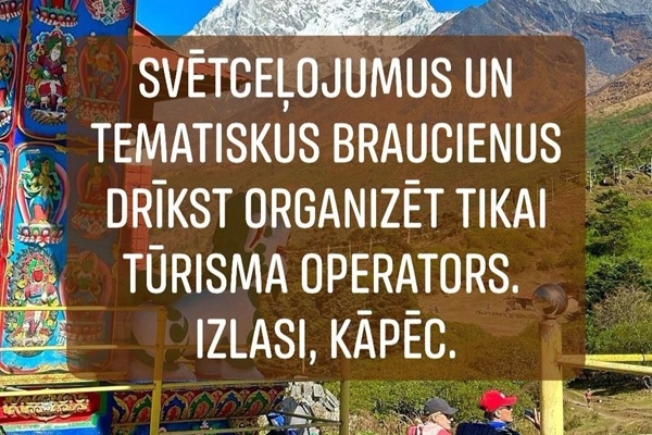 Daiga Konošonoka: Svētceļojumus drīkst organizēt tikai tūrisma operators