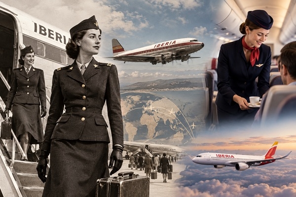 22. septembris vēsturē: «Iberia» pasažierus sāk apkalpot stjuartes