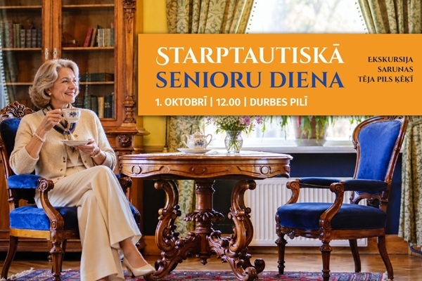 Senioru dienā Durbes pilī aicina uz ekskursiju, sarunām un tēju pils ķēķī