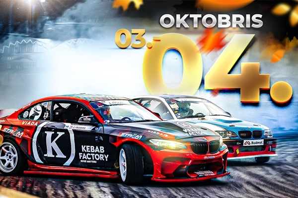 Jau brīvdienās Biķerniekos, lielais drifta sezonas noslēgums 2026