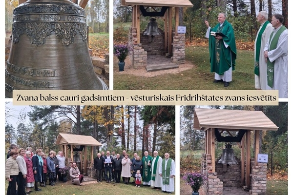 Zvana balss cauri gadsimtiem - vēsturiskais Fridrihštates zvans iesvētīts