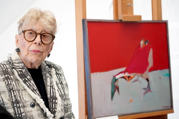LNMM dāvinājumā saņēmis Raimonda Staprāna gleznu