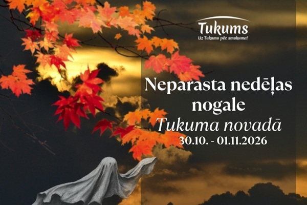 Neparasta nedēļas nogale Tukuma novadā oktobra noslēgumā