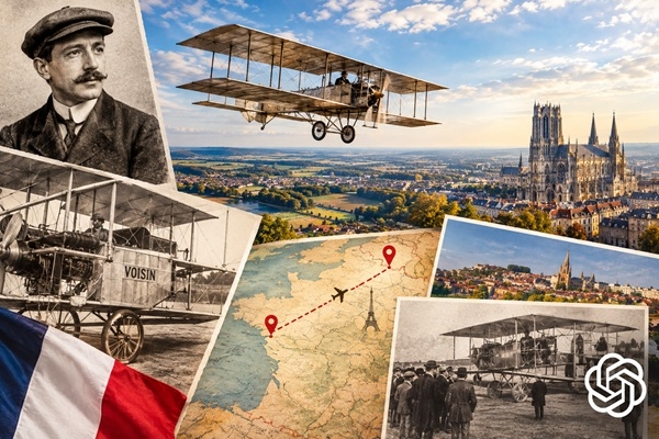 30. oktobris vēsturē: Francijā notiek viens no pirmajiem lidojumiem starp divām pilsētām