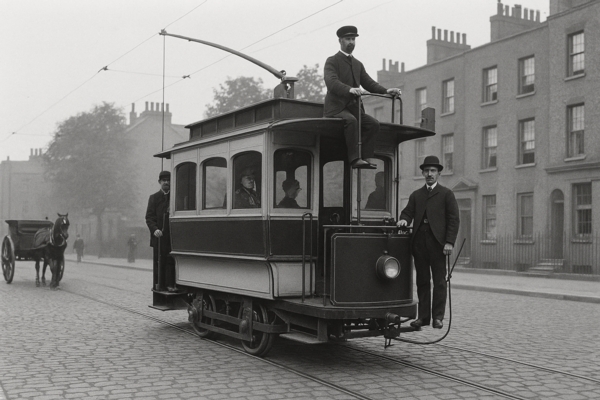 4. marts vēsturē: Austrumlondonā pirmajā reisā dodas pirmais elektriskais tramvajs