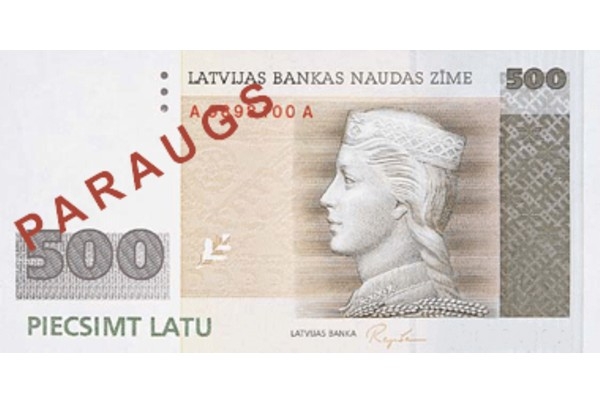 20. jūlijs vēsturē: Apgrozībā laiž 500 latu banknoti