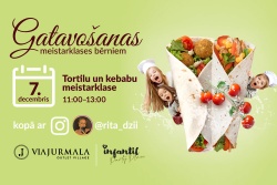 Tortilu un kebabu meistarklase bērniem ViaJurmala