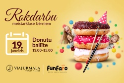 Atpūtas un ceļojumu piedāvājumi 09.01.2025 - 19.01.2025 🍩 Donutu ballīte outlet ciematā!  ViaJurmala