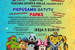 Atpūtas un ceļojumu piedāvājumi 14.03.2025 - 15.03.2025 Piepūšamo batutu parks Tukuma TIC