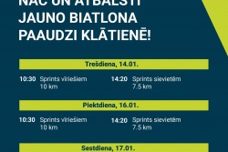 Atpūtas un ceļojumu piedāvājumi 13.01.2026 - 16.01.2026  Biathlonworld kausa posms biatlonā! Madonas TIC
