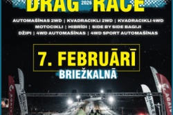 Atpūtas un ceļojumu piedāvājumi 30.01.2026 - 06.02.2026 HILL CLIMB LATVIJA DRAG RACE 2026 Madonas TIC