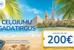 Atpūtas un ceļojumu piedāvājumi 05.02.2026 - 11.02.2026 Ceļojumu gatatirgus! Estravel Latvia - A/S Estravel Group filiāle