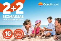 Bērniem izmitināšana bezmaksas 🛫 Coral Travel Latvia