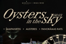 Atpūtas un ceļojumu piedāvājumi 04.03.2026 - 08.03.2026 8.marts Austeres un šampanietis virs Rīgas Buržujs