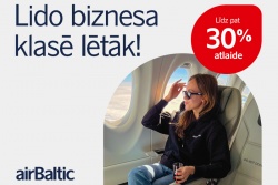 Atpūtas un ceļojumu piedāvājumi 11.04.2026 - 17.04.2026 airBaltic Biznesa klases lidojumu akcija SKY24.LV
