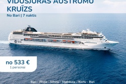 Vidusjūras austrumu kruīzs CRUISEcentre