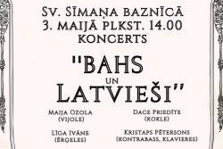 Atpūtas un ceļojumu piedāvājumi 28.04.2026 - 04.05.2026 Koncerts “Bahs un latvieši” Valmieras novada Tūrisma pārvalde
