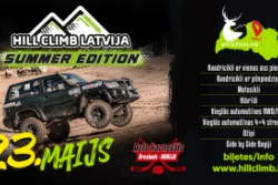 Atpūtas un ceļojumu piedāvājumi 15.05.2026 - 22.05.2026 HILL CLIMB LATVIJA SUMMER EDITION 2026 Madonas TIC